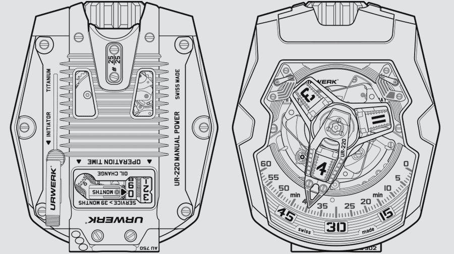 Swiss timepiece, watch, UR-220